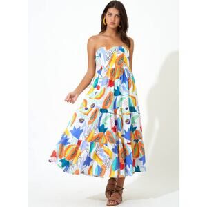 Oliphant Multicolor Strapless Dress